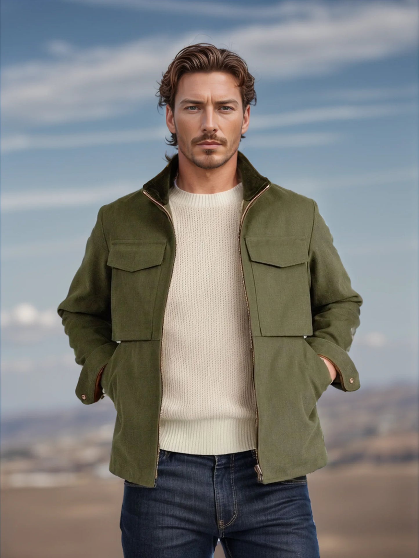 2024 men's top jacket British style